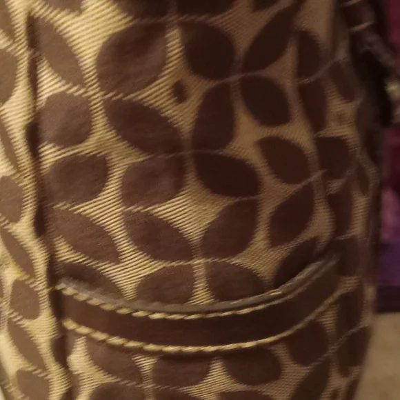 Fossil Brown And Cream Shoulder Bag EUC
